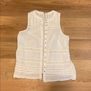 Cute boho Silver Jeans brand button top